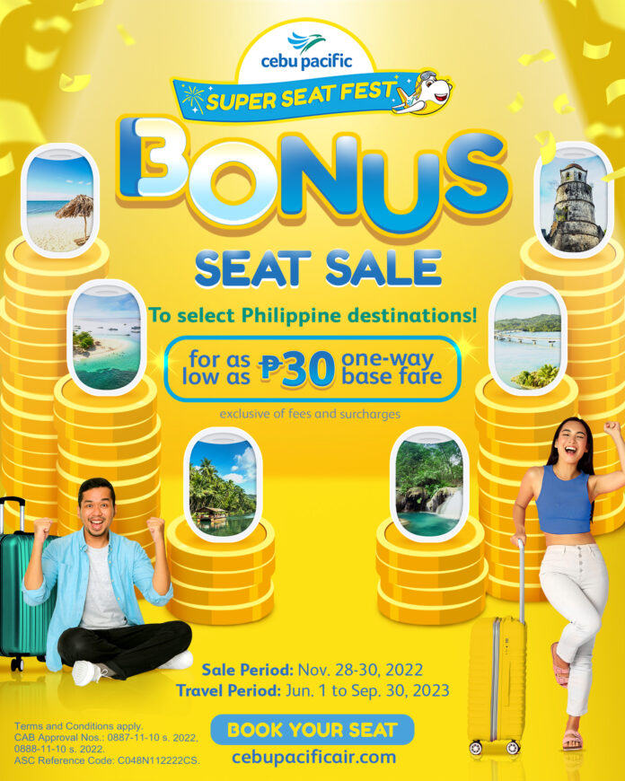 Cebu Pacific unveils a SUPERise Bonus #CEBSuperSeatFest