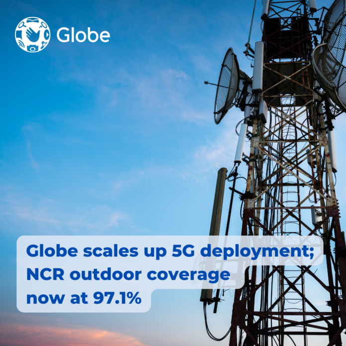 Globe scales up 5G deployment; NCR outdoor coverage now at 97.1%