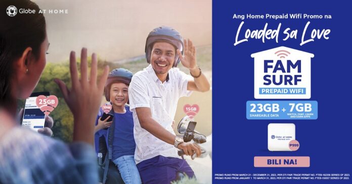Madiskarteng Pinoy rejoice! Get free 50GB shareable data with Globe At Home Prepaid WiFi