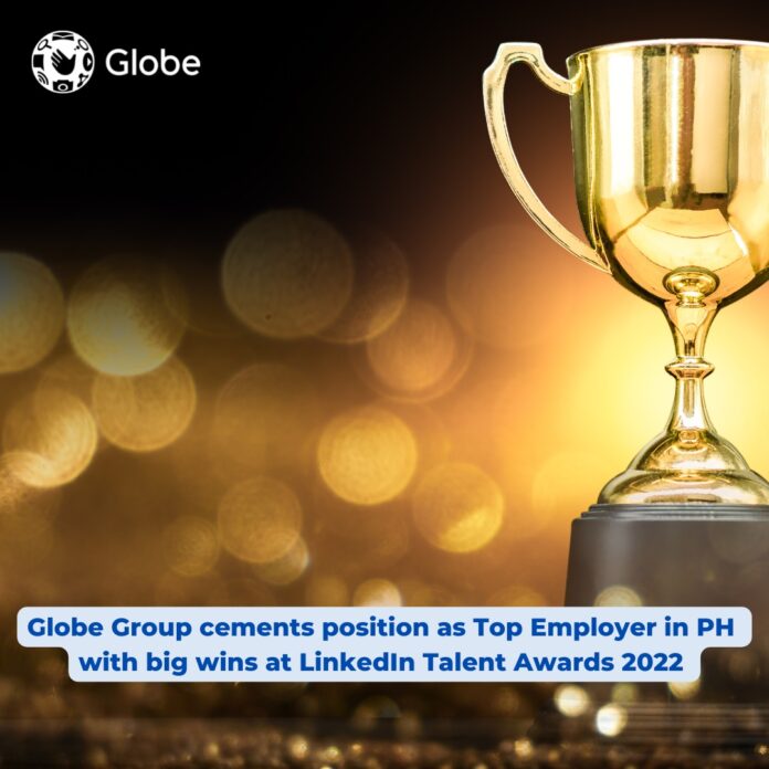 Globe Group cements position as Top Employer in PH with big wins at LinkedIn Talent Awards 2022