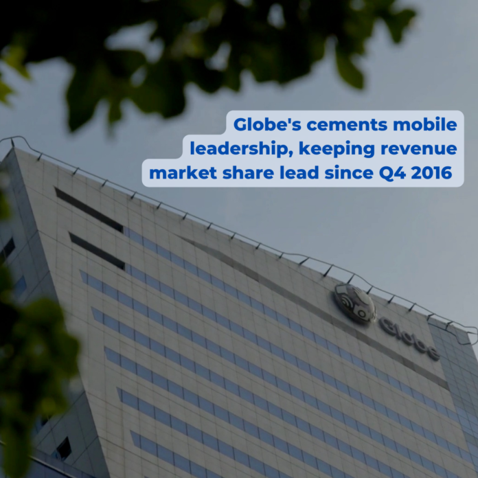 Globe's cements mobile leadership, keeping revenue market share lead since Q4 2016